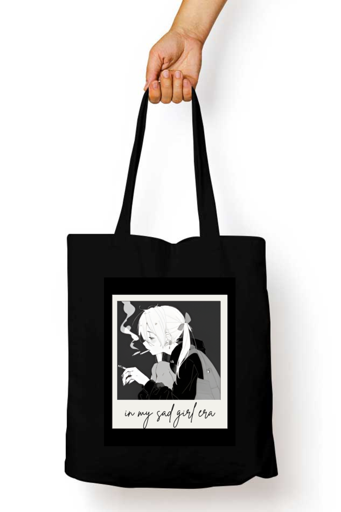 "IN MY SAD GIRL ERA" PREMIUM COTTON TOTE BAG