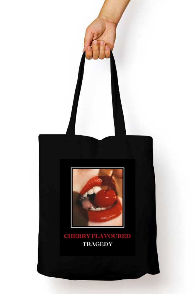 "CHERRY FLAVOURED TRAGEDY" PREMIUM COTTON TOTE BAG